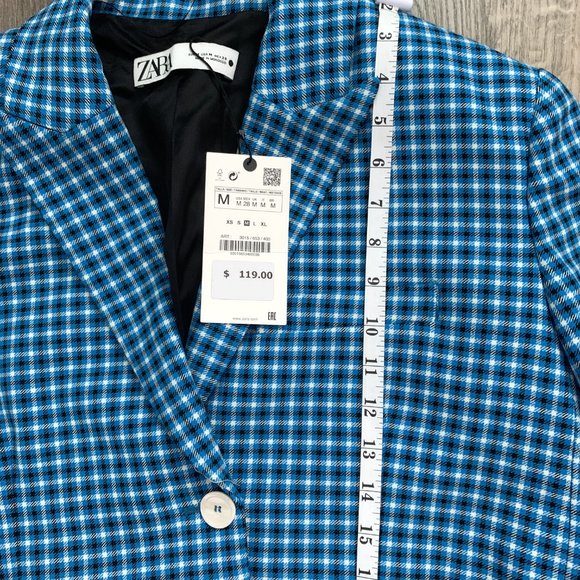 NWT Zara 2 pcs PLAID CROPPED JACKET + MINI SKIRT - Picture 7 of 11